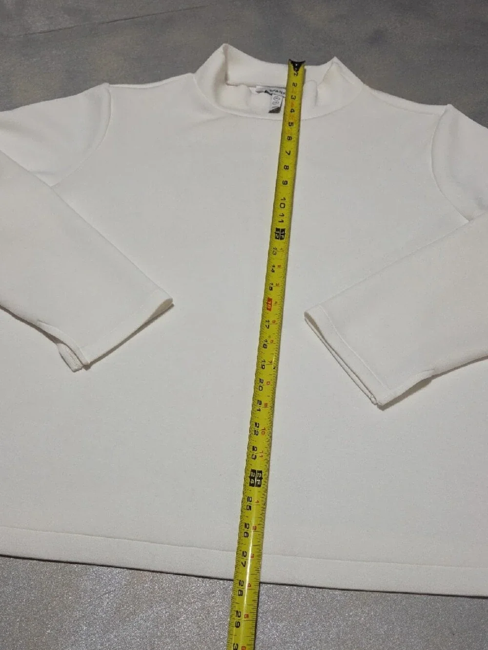 SPANX Cream Turtleneck Sweater